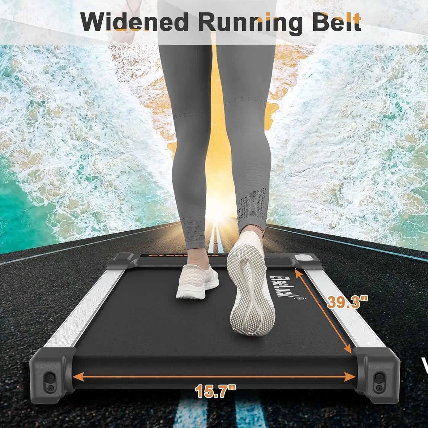 Walking Pad Under Desk Treadmill - 2 in 1 Portable Fitness