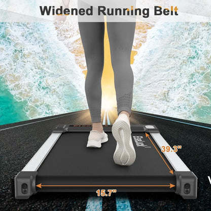 Walking Pad Under Desk Treadmill - 2 in 1 Portable Fitness